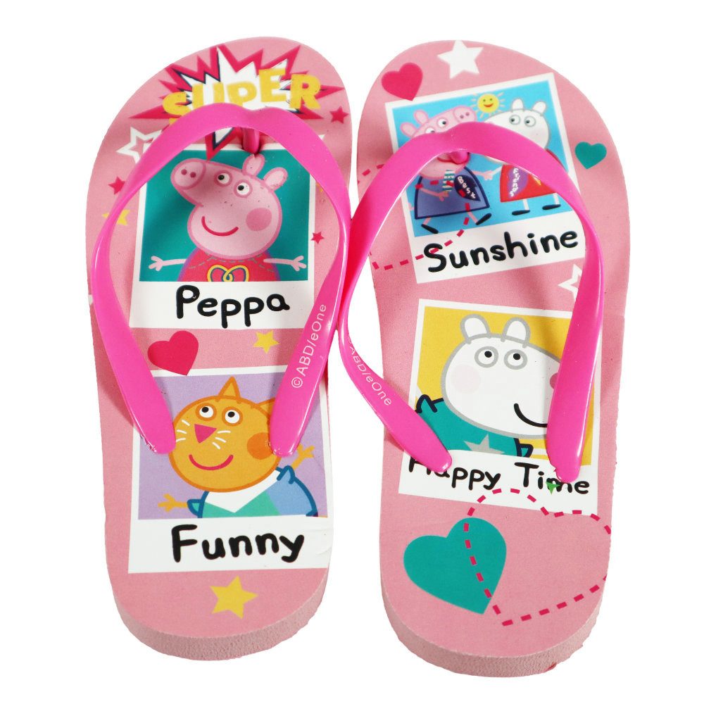 Peppa Pig Peppa Pig Wutz Kinder Mädchen Sandalen Latschen Zehentrenner Zehentrenner Gr. 24 bis 29