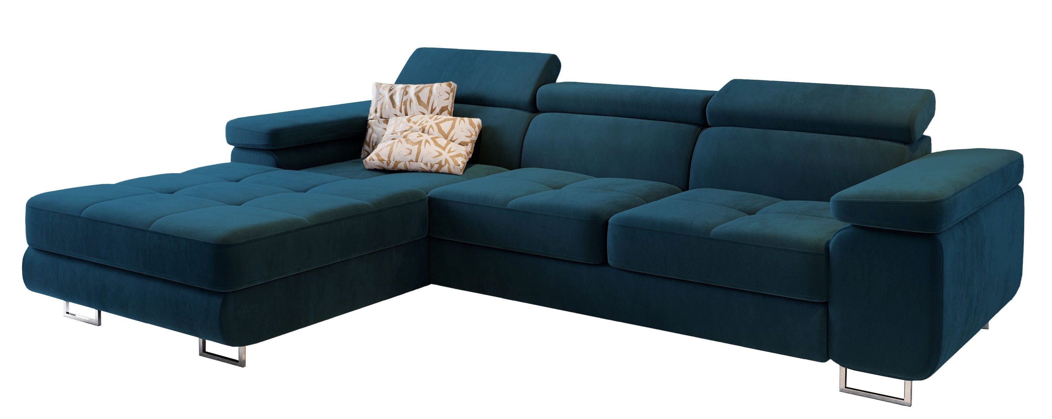 Masseno Ecksofa ELMA mit Schlaffunktion L-Form, günstig online kaufen