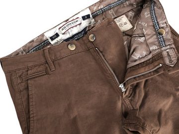 JACOB COHEN Slim-fit-Jeans Handgefertigte Chino Bundfaltenhose Vintage Braun - APW117 Comfort 060