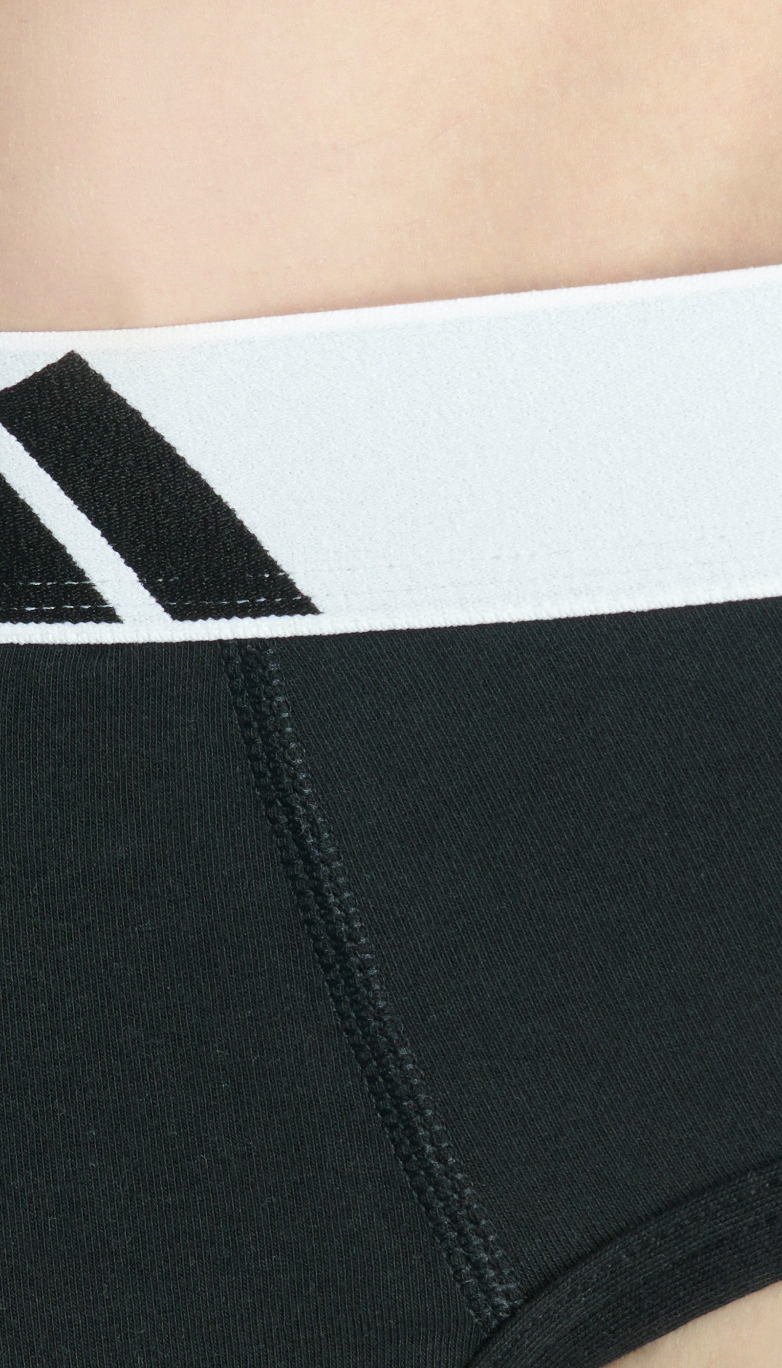 adidas Sportswear Slip Active Flex Cotton (3er Pack) elastisch, Logo-Bund, scheuerfreies Tragegefühl, ohne Eingriff