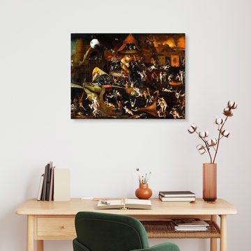 Posterlounge Alu-Dibond-Druck Hieronymus Bosch, Die Qualen der Hölle, Malerei