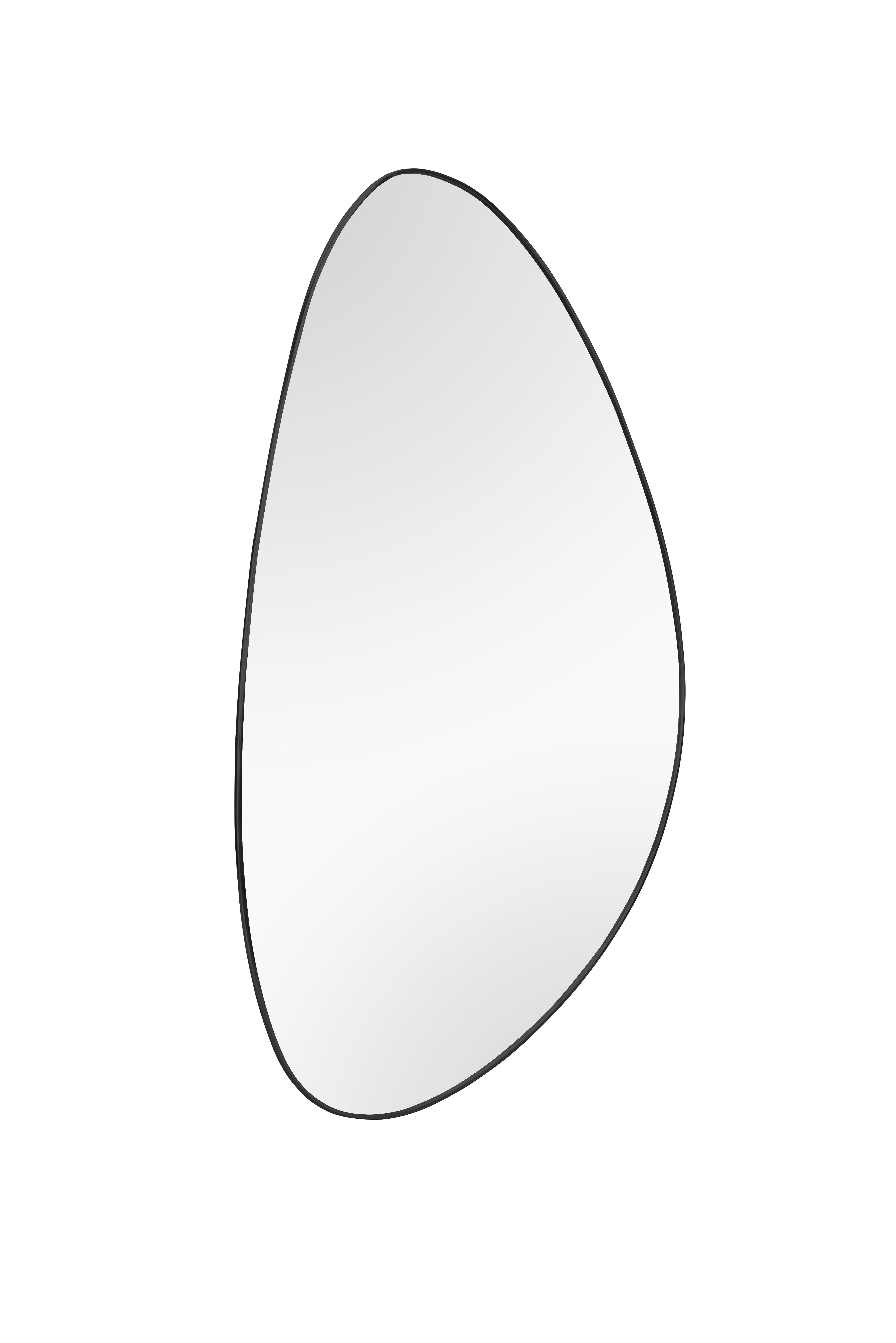 furnling Dekospiegel Idina (1-St), Wandspiegel mit schwarzem Metallrahmen, inkl. Aufhängung, Höhe 60 cm