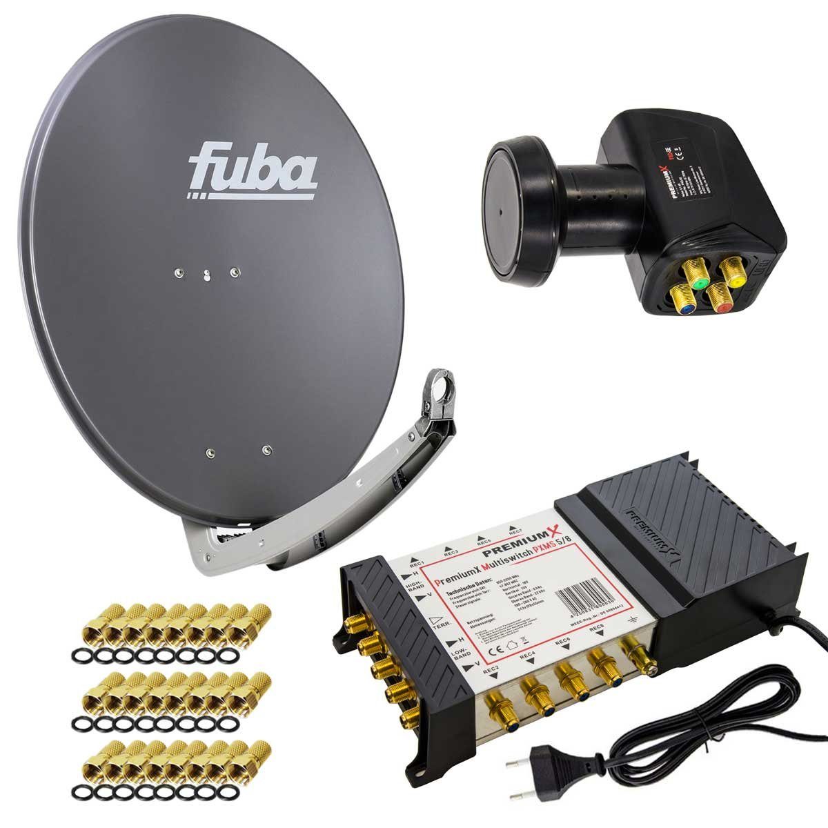 fuba Satelliten-Komplettanlage Fuba DAA 780 A Antenne 5/8 Multiswitch LNB SAT-Antenne