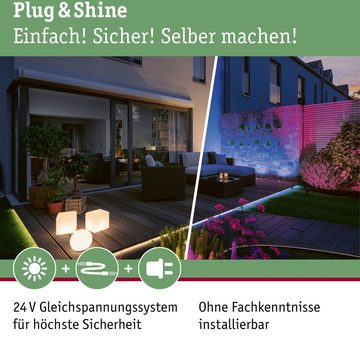 Paulmann LED Einbauleuchte Plug&Shine, LED fest integriert, Warmweiß, LED-Modul, 12W IP65 230V 3000K Alu Grey