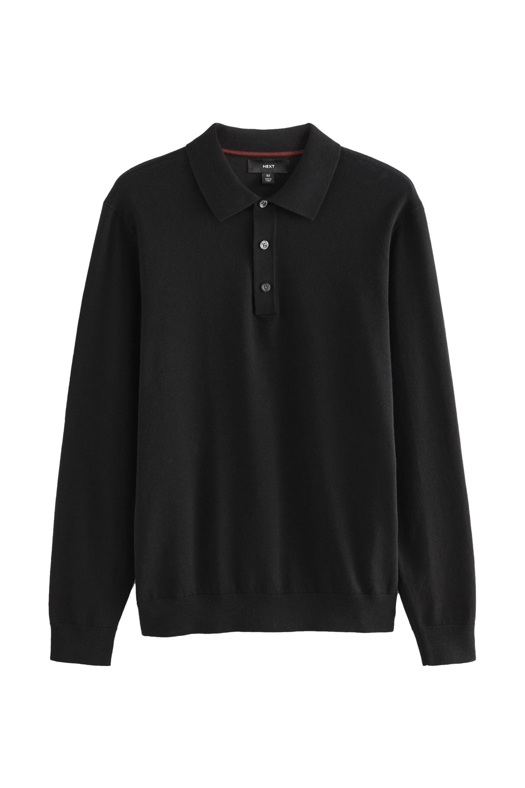 Next Langarm-Poloshirt Langärmeliges Slim Fit Poloshirt günstig online kaufen