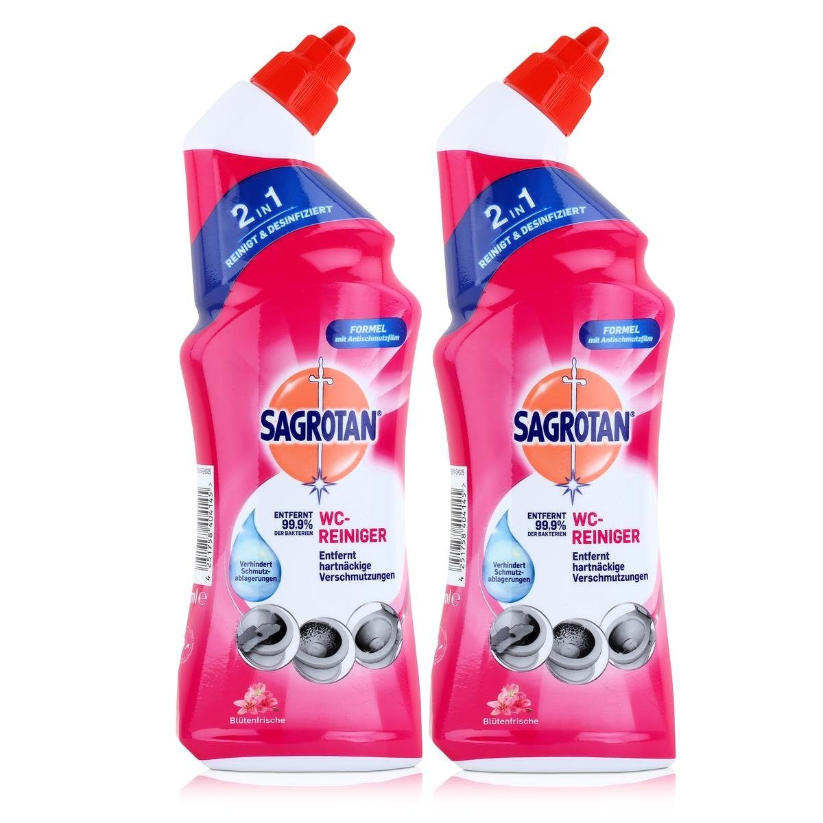 Sagrotan SAGROTAN - WC-Reiniger Blütenfrische Pack) 750ml WC-Reiniger WC-Frische (2er