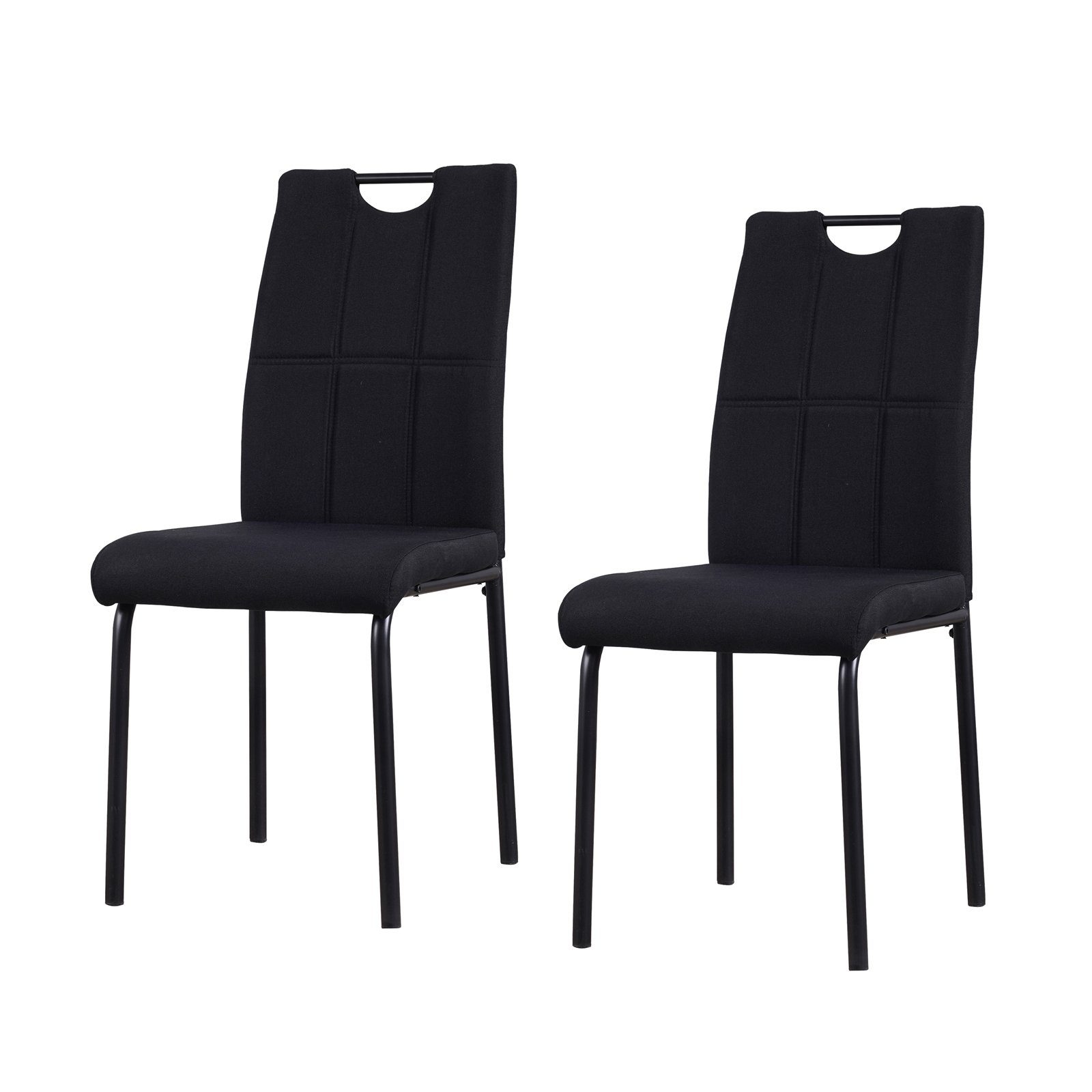 HTI-Living Esszimmerstuhl Stuhl Denton 2er-Set (Set, 2 St), Esszimmerstuhl Schwarz