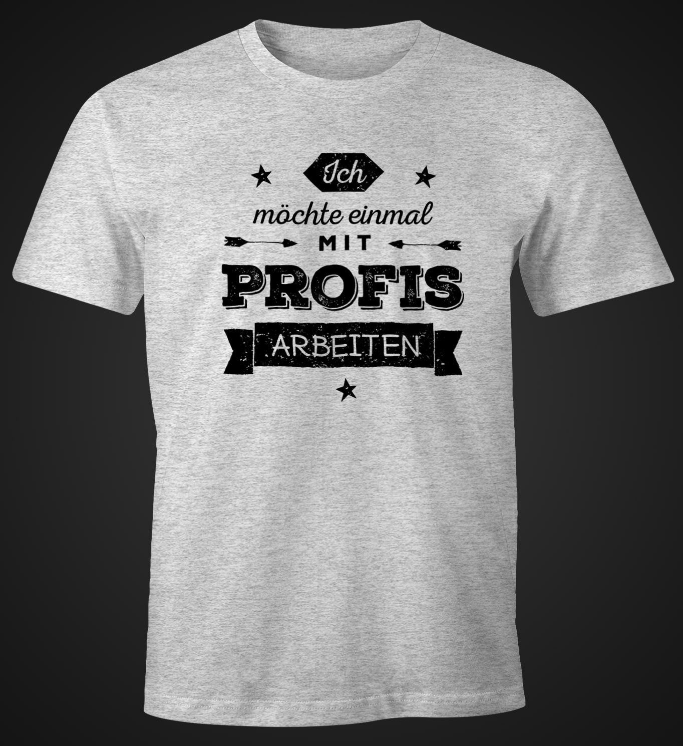 MoonWorks Print-Shirt Herren T-Shirt Ich möchte günstig online kaufen