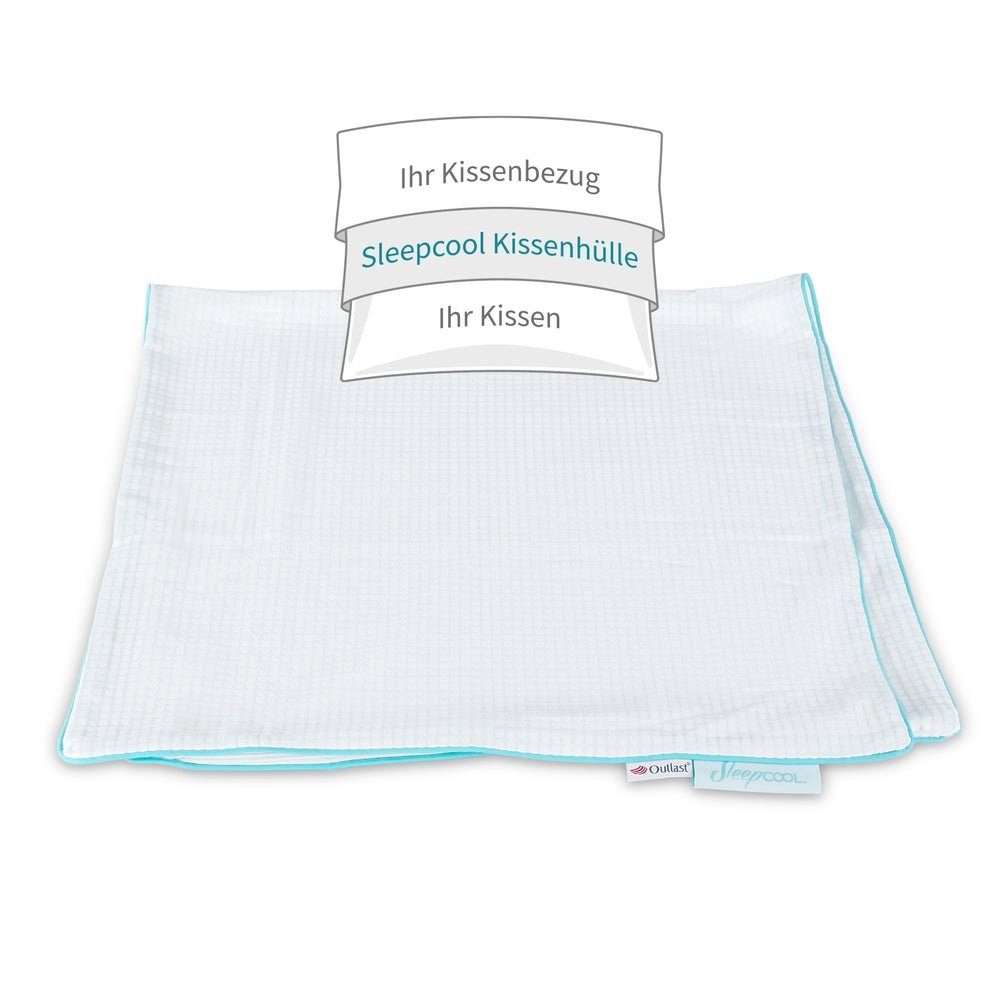 SleepCOOL Kissenbezug Temperaturregulierende Kissenhülle m. Kühleffekt- COOL.STER, (1 Stück), Funktionsmaterial