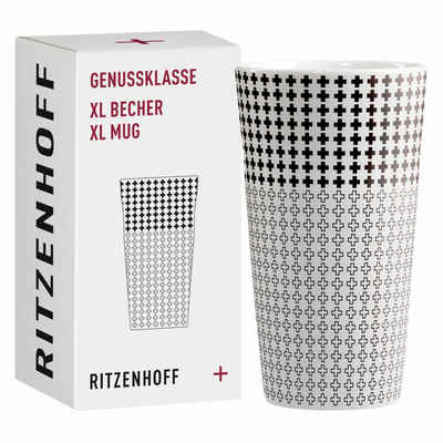 Ritzenhoff Tasse »Kaffeetasse XL Genussklasse 003«, Porzellan