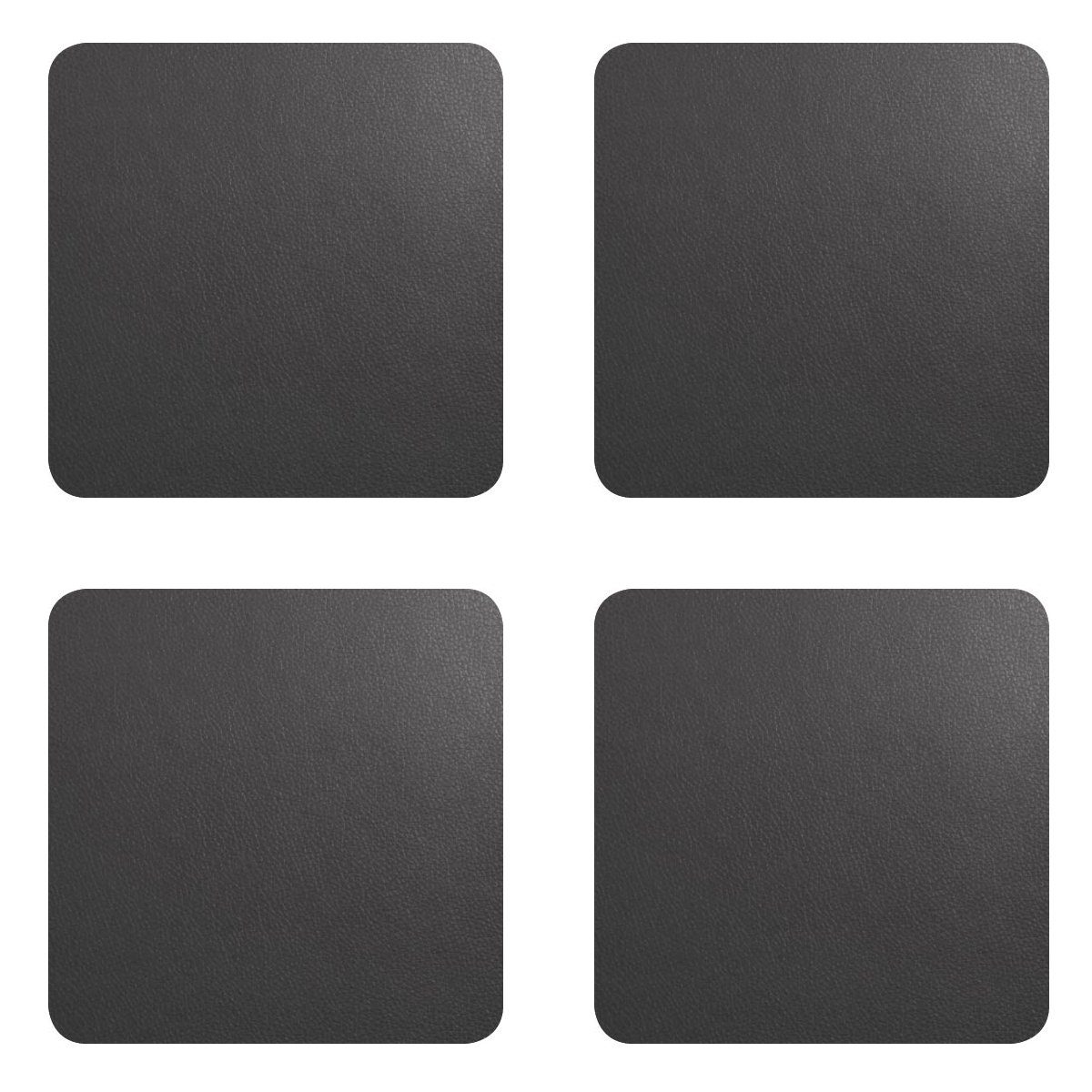 ASA SELECTION Platzset Подставки für Gläser, 10 x 10 cm, Kunststoff in Lederoptik, (4-St), 10 x 10 cm
