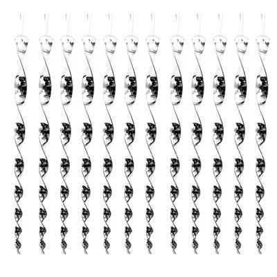 HAC24 Vogelabwehr-Windspiel Windspirale Vogelabwehr Vogelschreck Taubenschreck, (12-St), Reflektierend, 49 cm, mit Aufhängeöse und Aufhängeschnur
