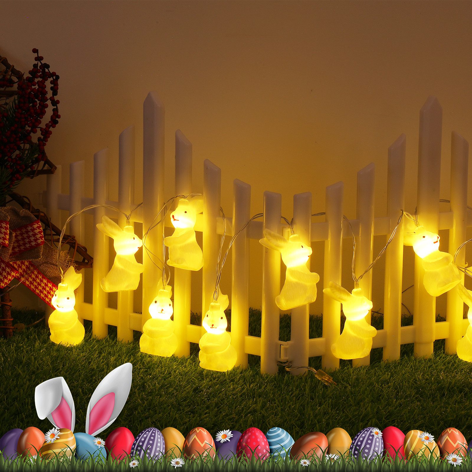 Quntis LED-Lichterkette 150cm Lichterkette Licht Deko günstig online kaufen