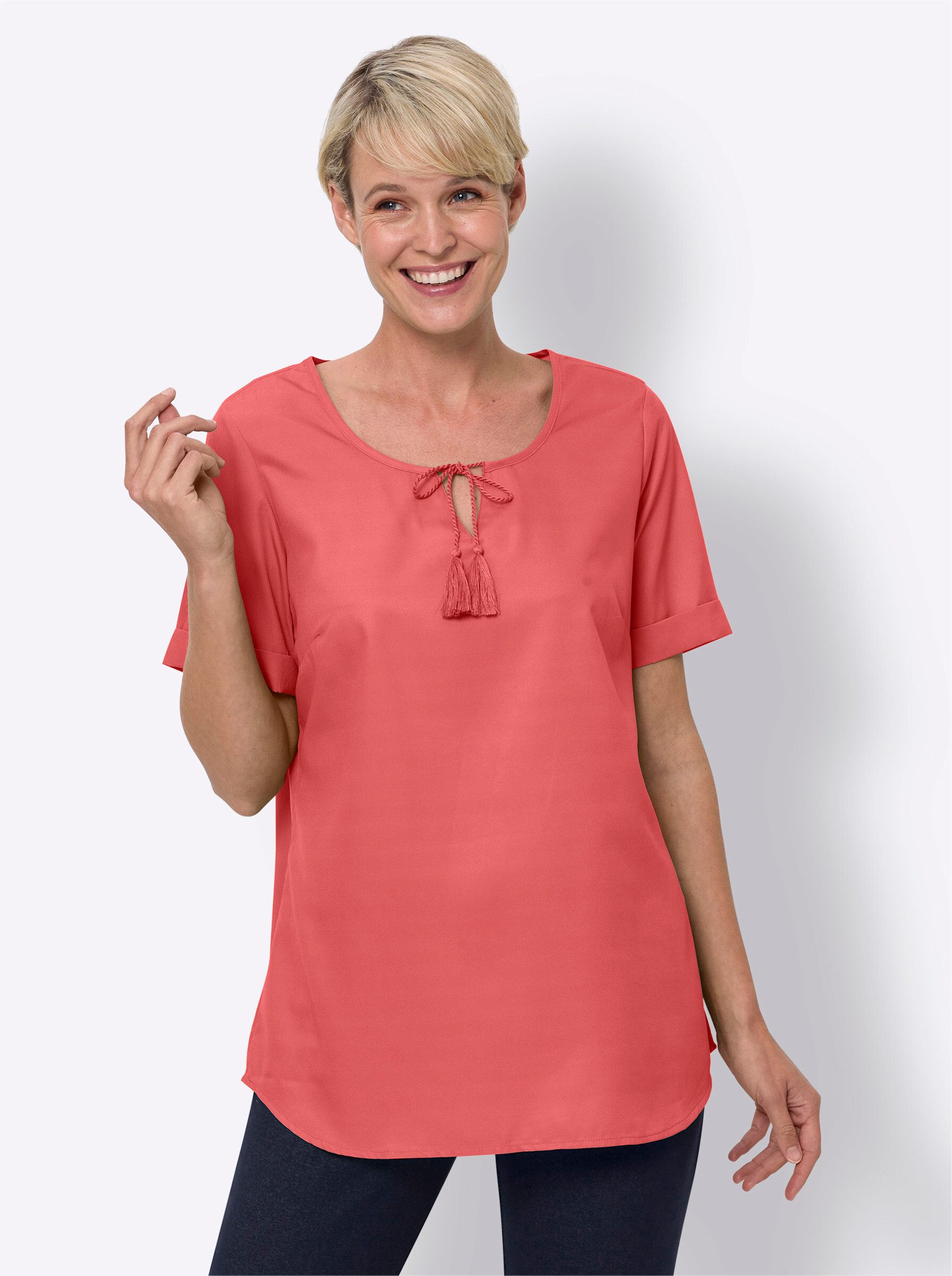 Klassische Bluse Longbluse