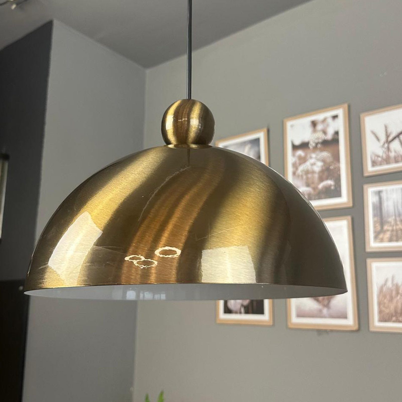 Bamyum Pendelleuchte Pendelleuchte Yimpi Wulst Metall Ø30cm, Modern Hängelampe, ohne Leuchtmittel