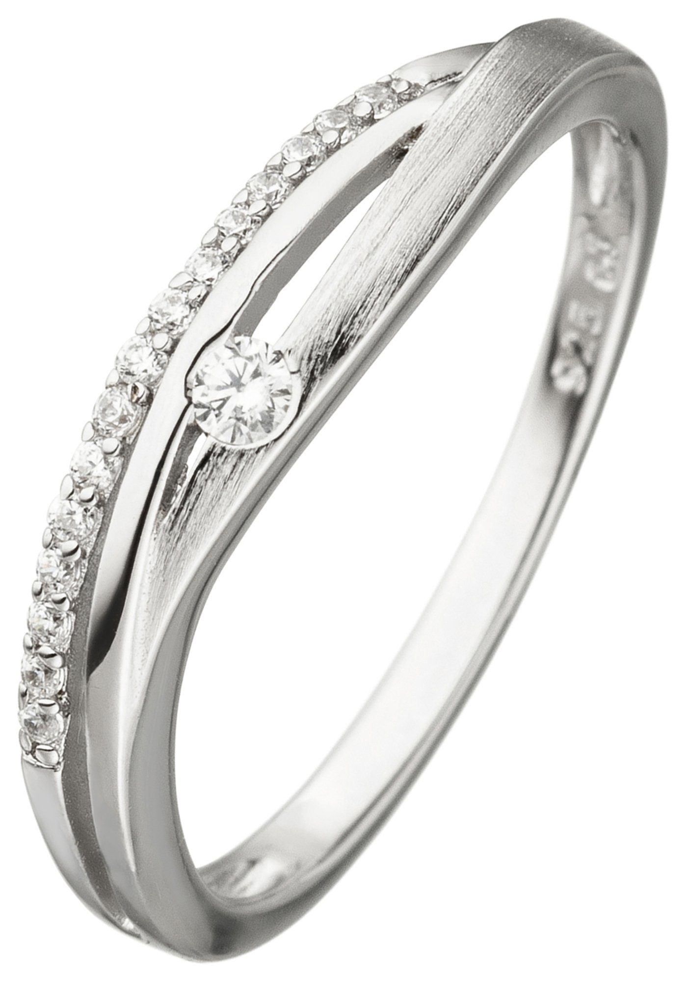 JOBO Silberring, 925 Silber mit Zirkonia günstig online kaufen