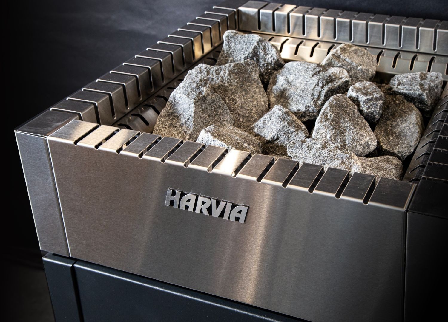 HARVIA Saunaofen Harvia QUBE Elektro-Saunaofen 10,5 kW, 10.5 kW, Integrierte Steuerung, Elektrisches Heizen; Gleichmäßige Wärmeverteilung; Aufgussbetrieb