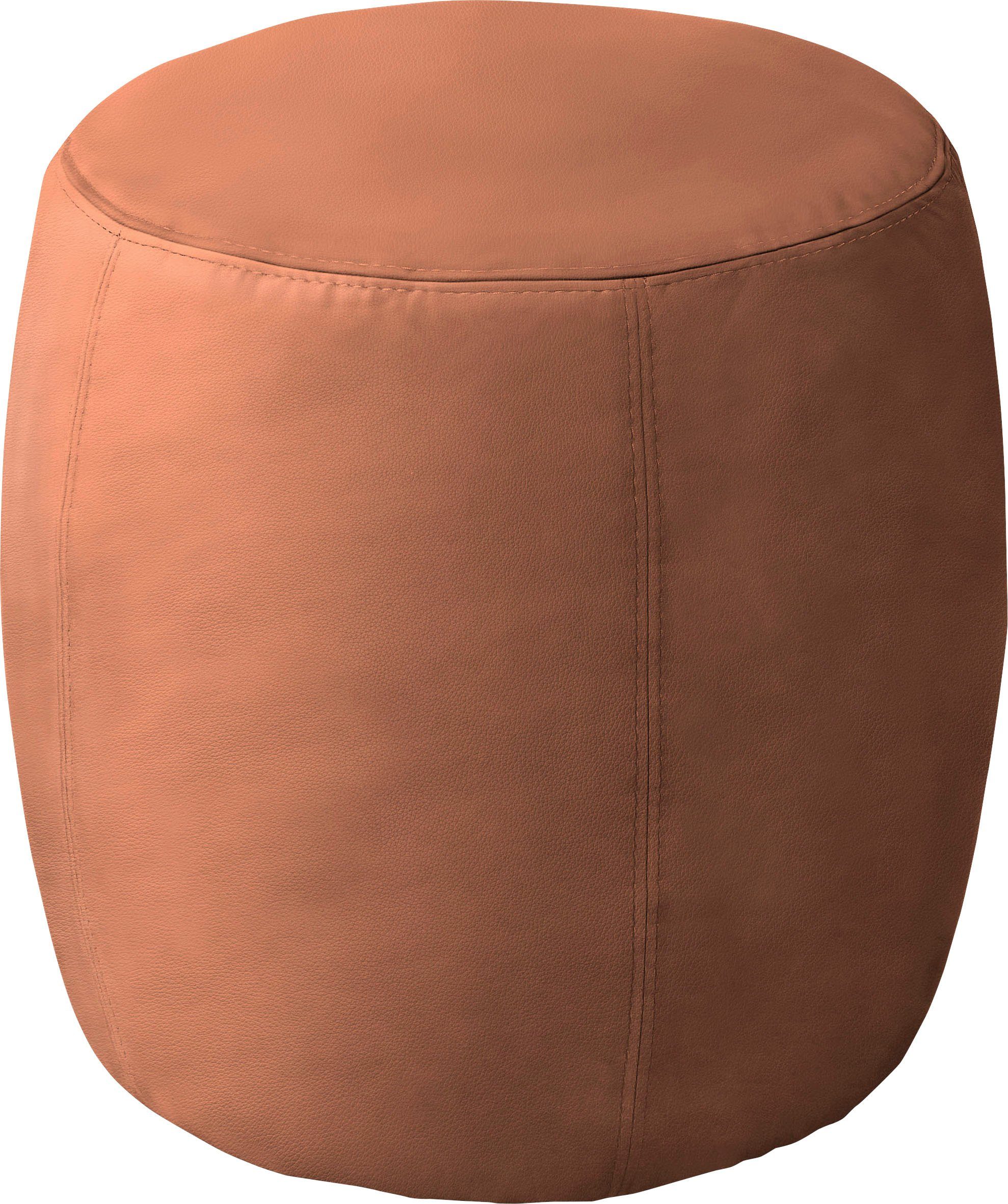 SCHÖNER WOHNEN-Kollektion Polsterhocker Tiny, in Velours oder Echtleder, B/T/H: 35/35/40 cm