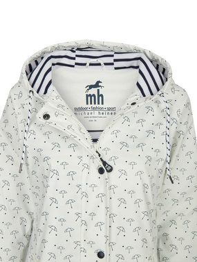 Michael Heinen Regenjacke Damen wasserdicht, winddicht Kapuze, Taschen