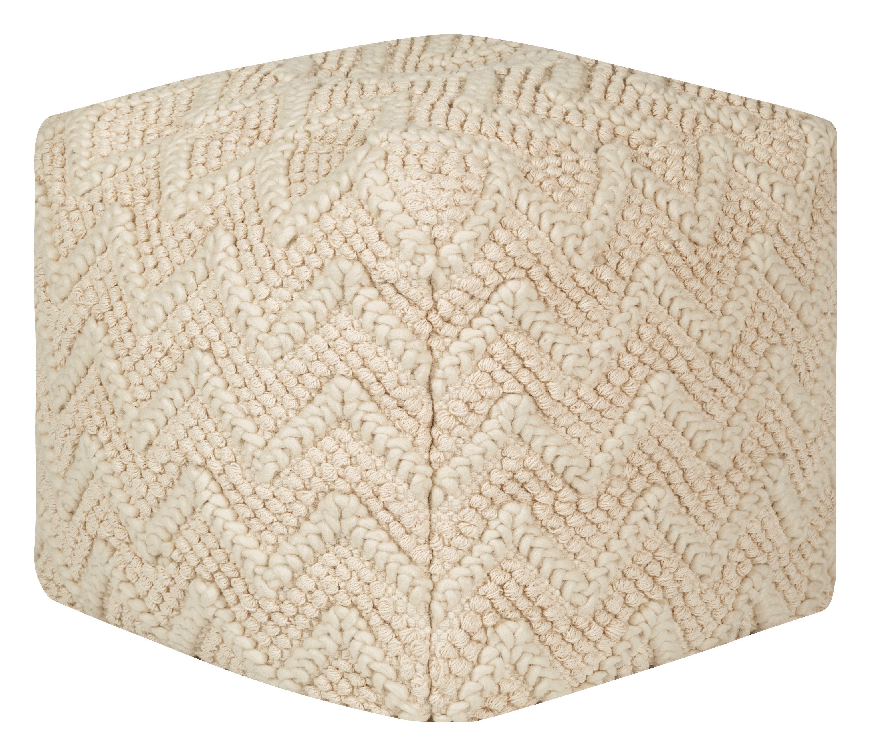 Magma Sitzsack Hocker 45 x 45x45 cm Beige