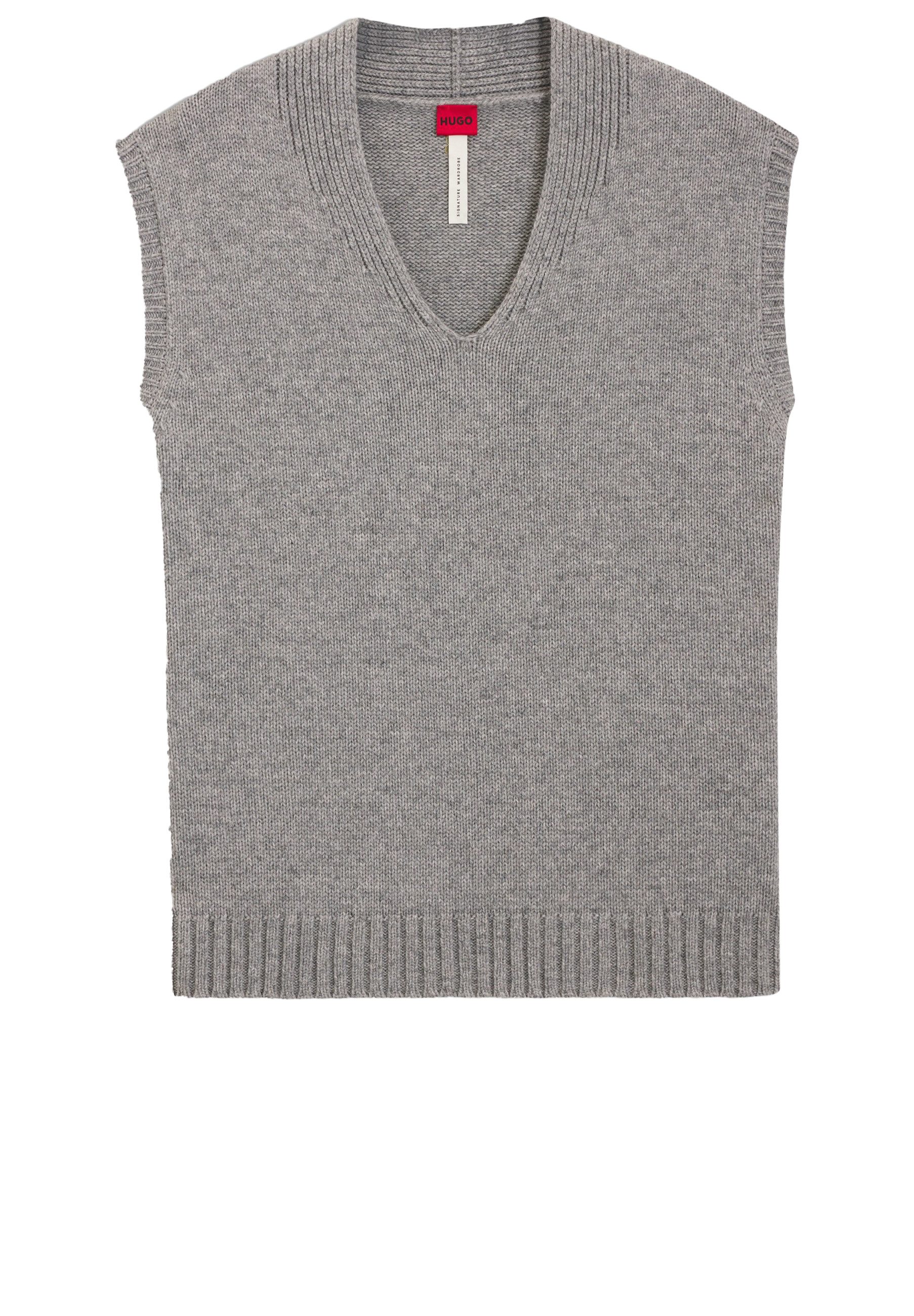 HUGO Kurzarmpullover Sliege (1-tlg)