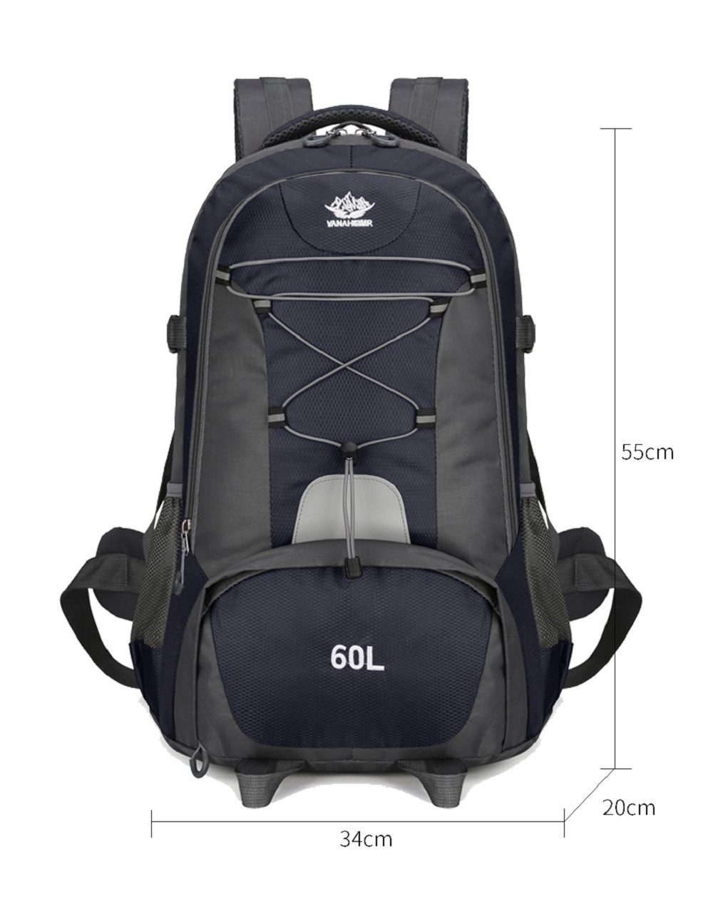 Maity Wanderrucksack 60L Travelite Wasserdicht Reiserucksack Camping, Survival und Outdoor, Wasserabweisend