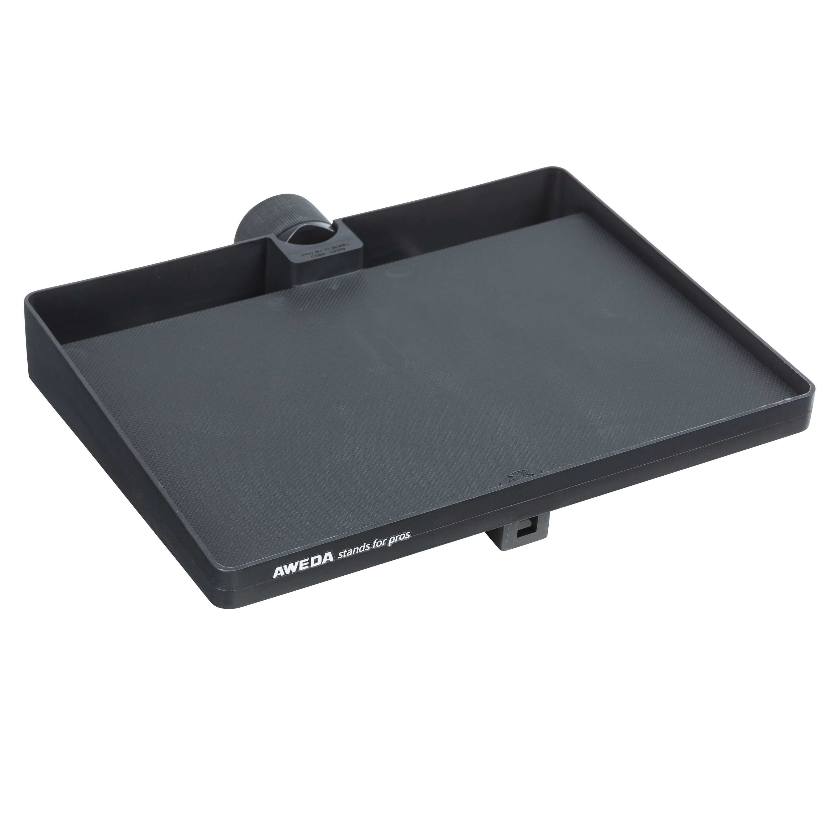 MUSIC STORE Musikinstrumentenständer, (Accessory Tray Musikzubehör Tablett Schwarz 11-25 mm Klemmbereich Kunststoff 3 kg Tragfähigkeit, Stative & Halter, Ständerzubehör), Accessory Tray, Musikzubehör Tablett, Kunststoff Tray
