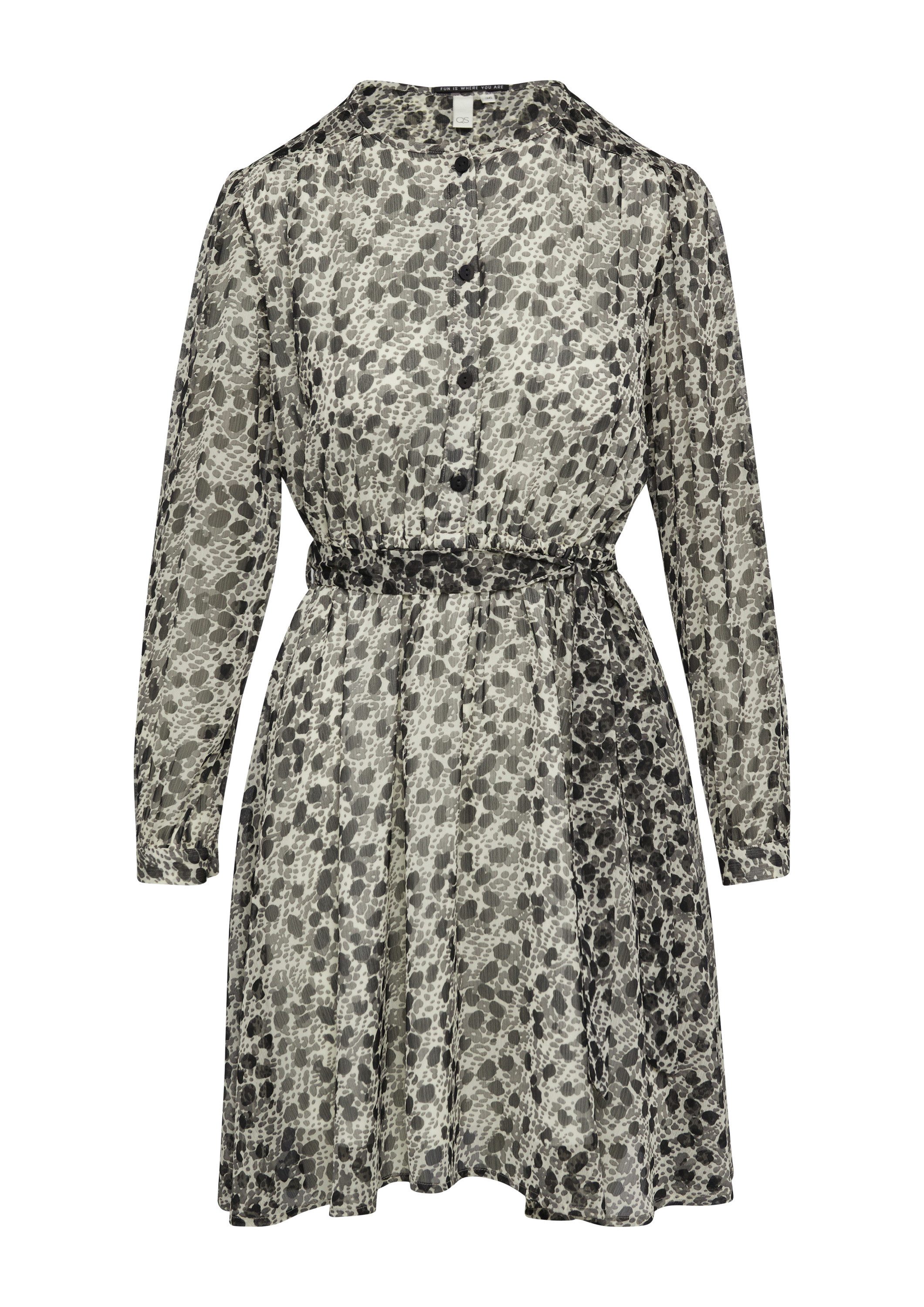 QS Minikleid Kleid Leichtes Chiffonkleid mit günstig online kaufen