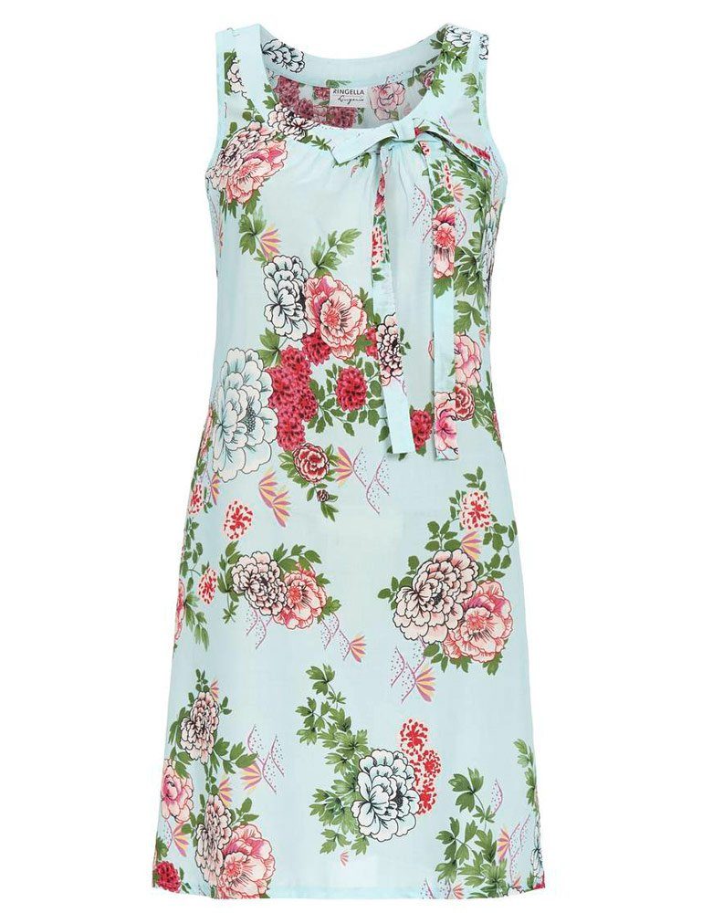 Ringella Nachthemd Nachtkleid 'Spirit of Flower' 3266018, Himmelblau