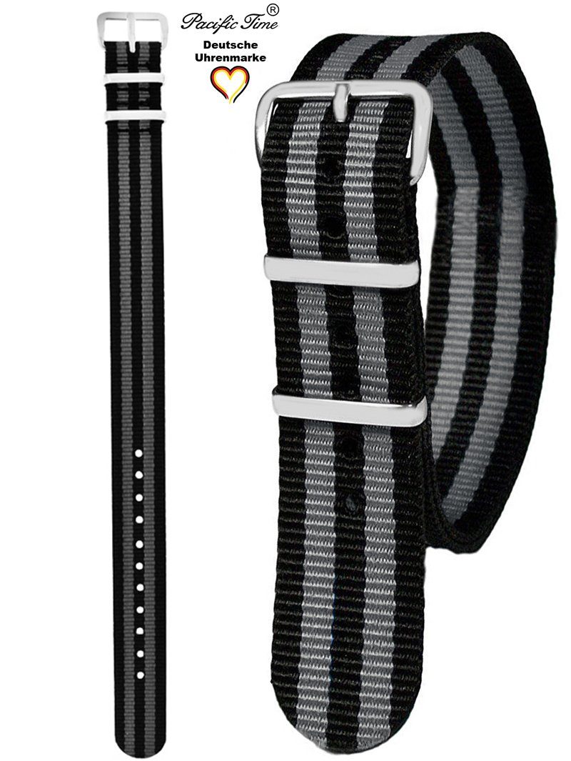Pacific Time Uhrenarmband Wechselarmband Textil Nylon günstig online kaufen