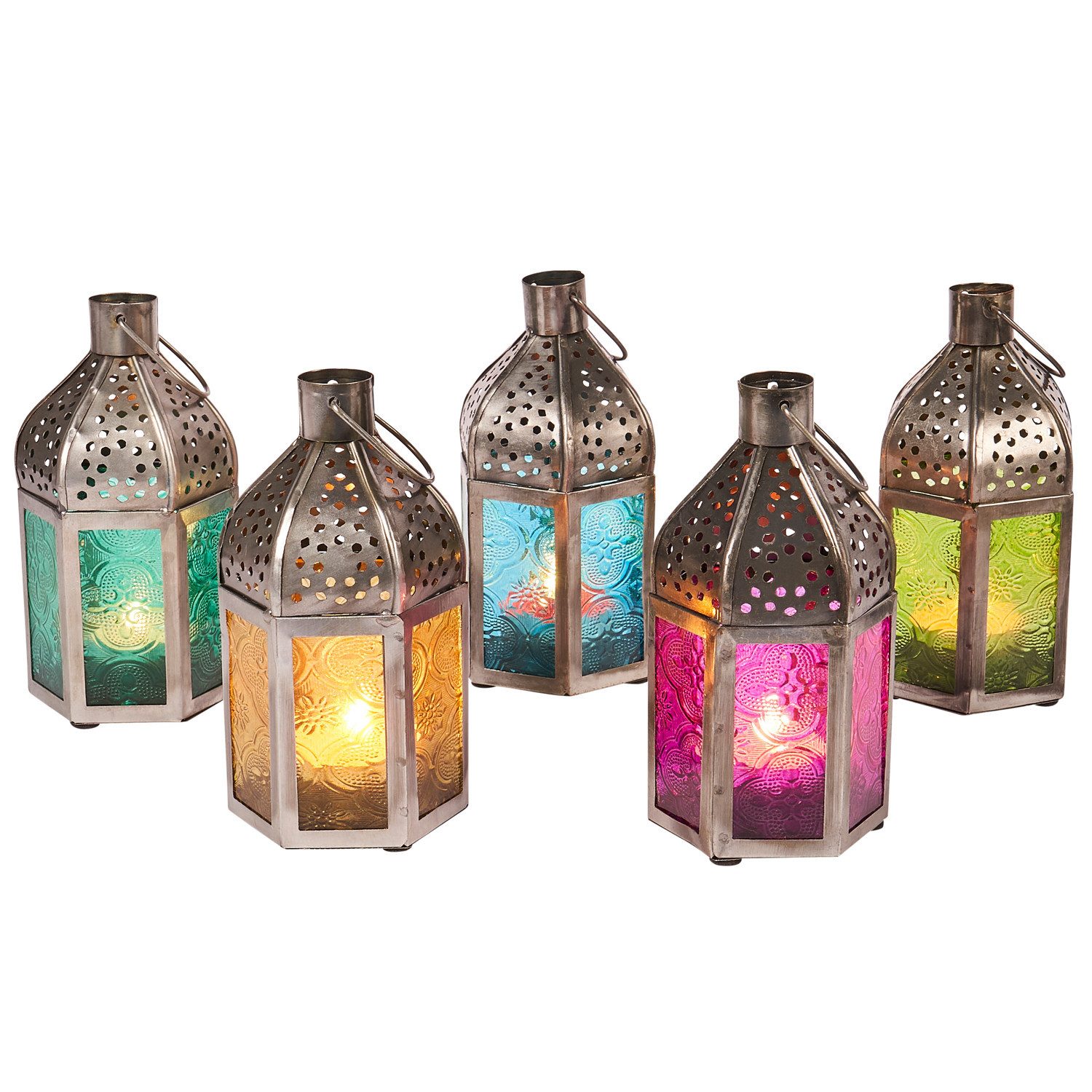Marrakesch Orient & Mediterran Interior Teelichthalter 5er Set Orientalisch günstig online kaufen