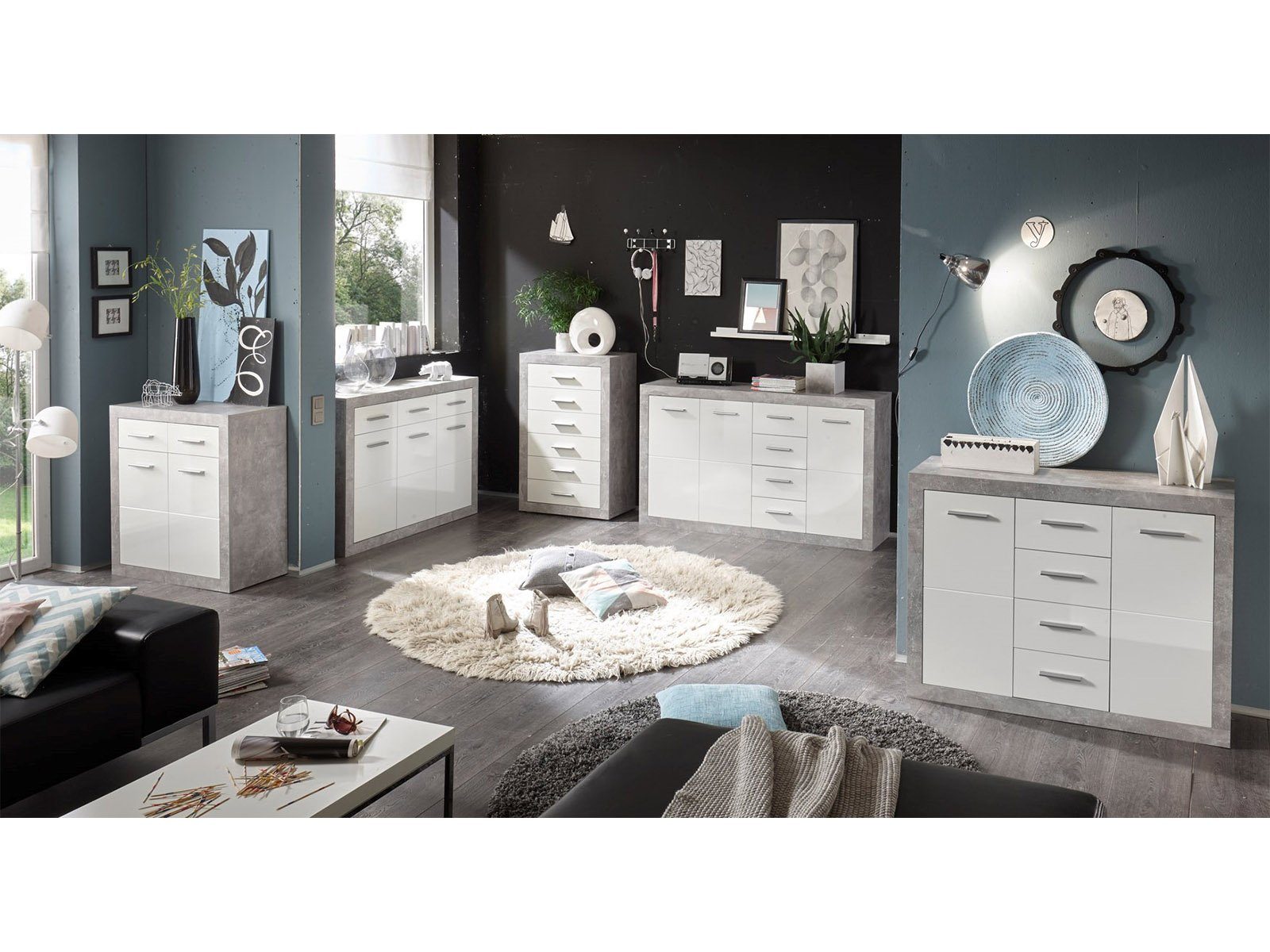 PREISBRECHER Sideboard Rio de Janeiro, 152 x 88 x 37 cm (B/H/T)