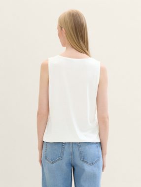 TOM TAILOR T-Shirt Top mit Lochmuster