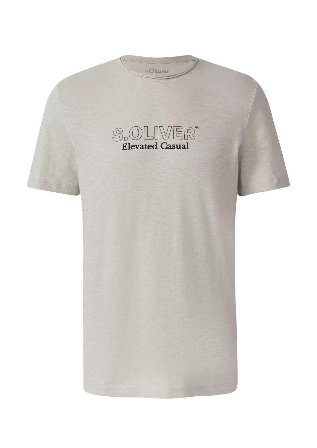 s.Oliver T-Shirt Basic Rundhals-Ausschnitt, mit Logo günstig online kaufen
