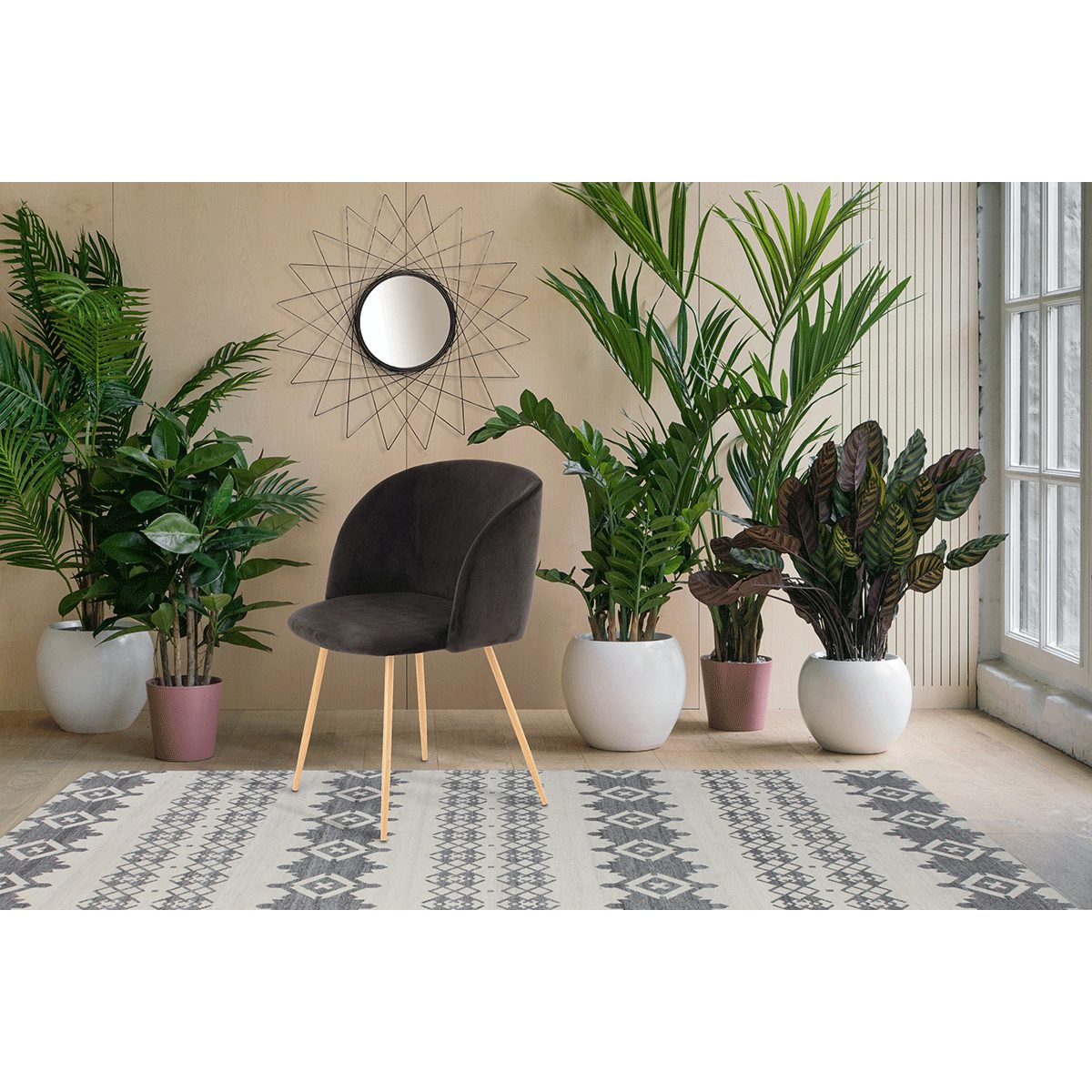 Stuhl Kayoom Stuhl Celina 110 2er-Set Schwarz