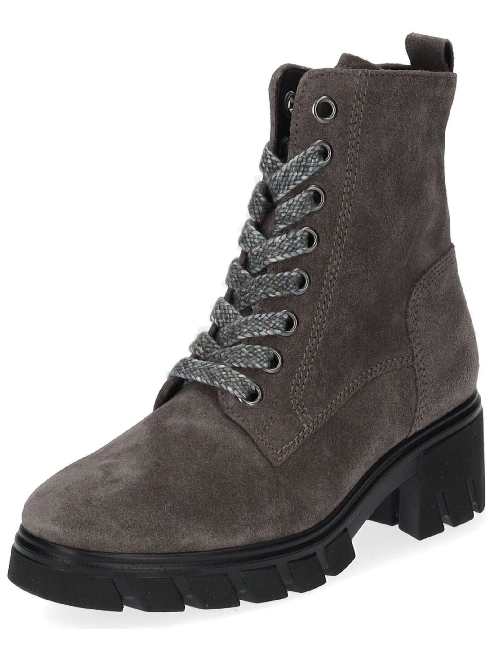 Gabor Comfort Stiefelette Veloursleder Schnürstiefelette