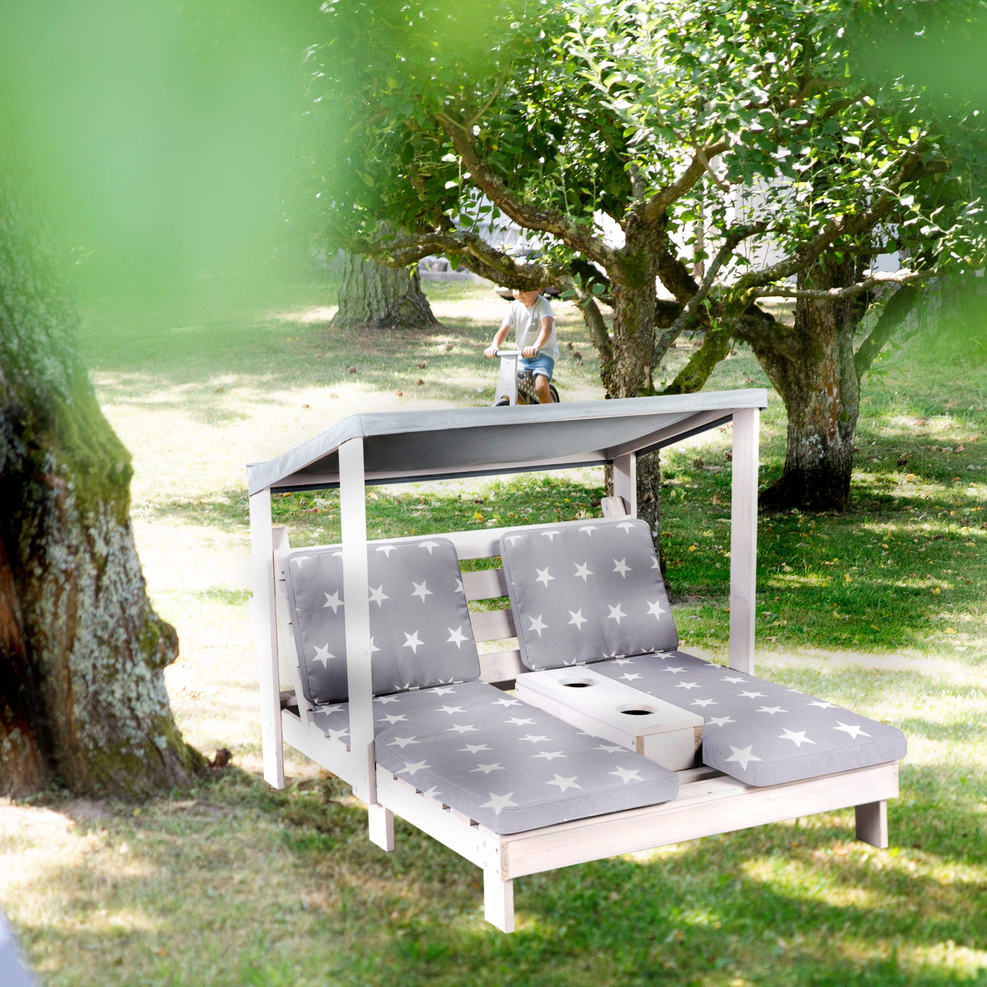 roba® Doppelliege 2er Gartenliege aus Holz, günstig online kaufen