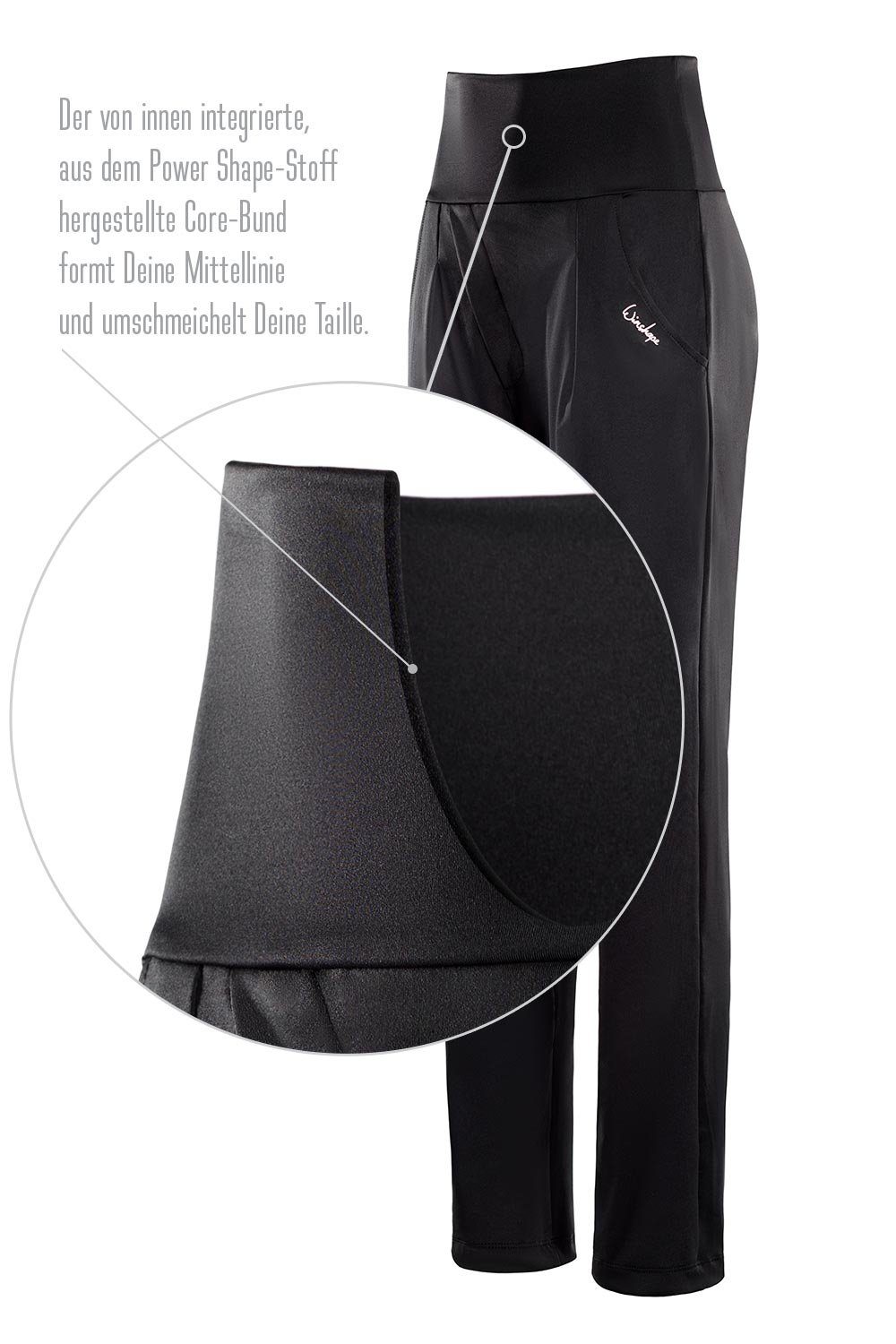 Winshape Sporthose Functional mit Baggy Core-Bund High Light Pants Waist HP103