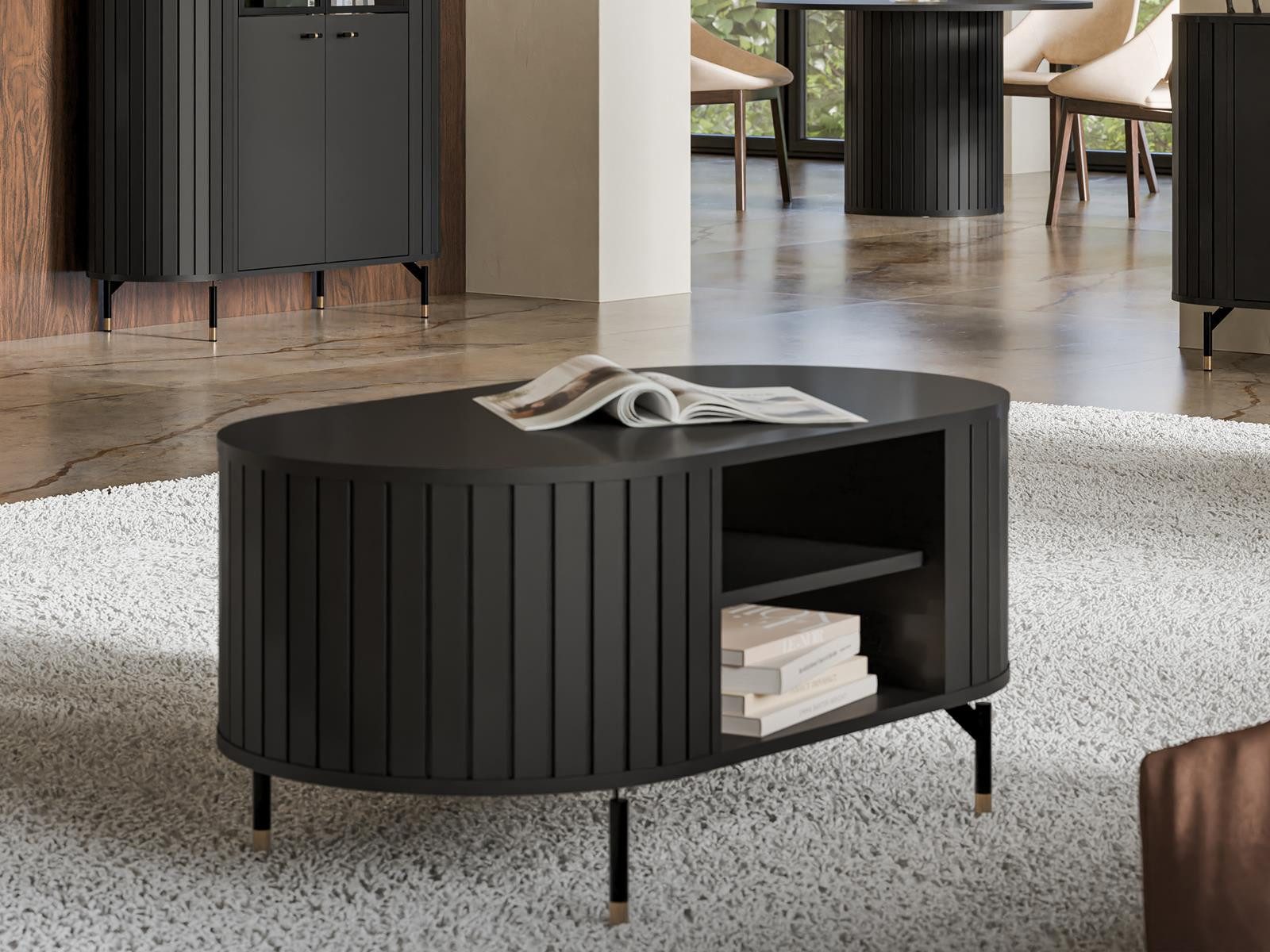 Compleo Couchtisch mit Ablagefach, Tee Tisch, günstig online kaufen
