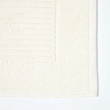 Badematte Imperial Badematte 100% Baumwolle, creme Homescapes, Höhe 30 mm