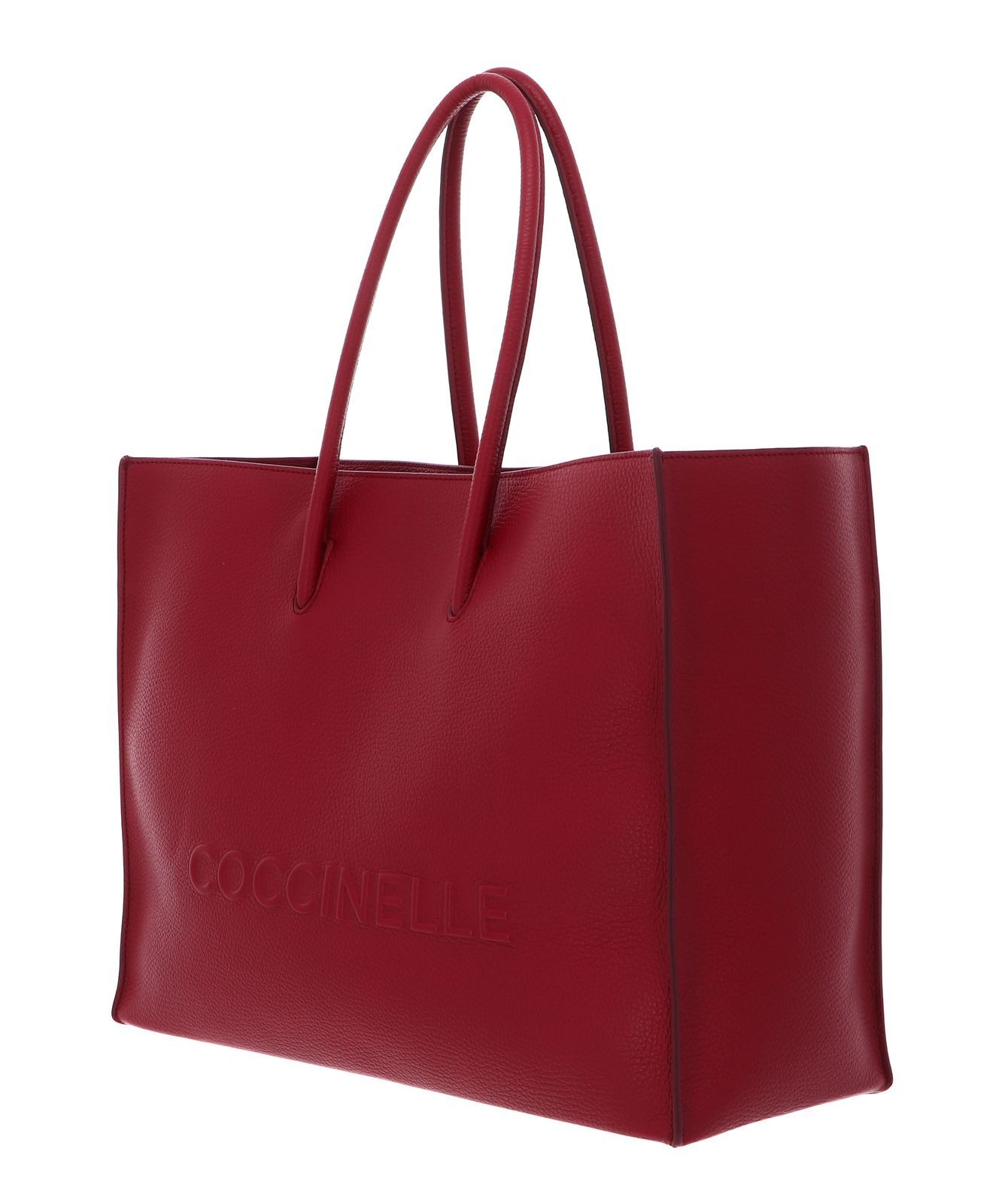 COCCINELLE Schultertasche Handbag Grained Leather, aus echtem Rindsleder