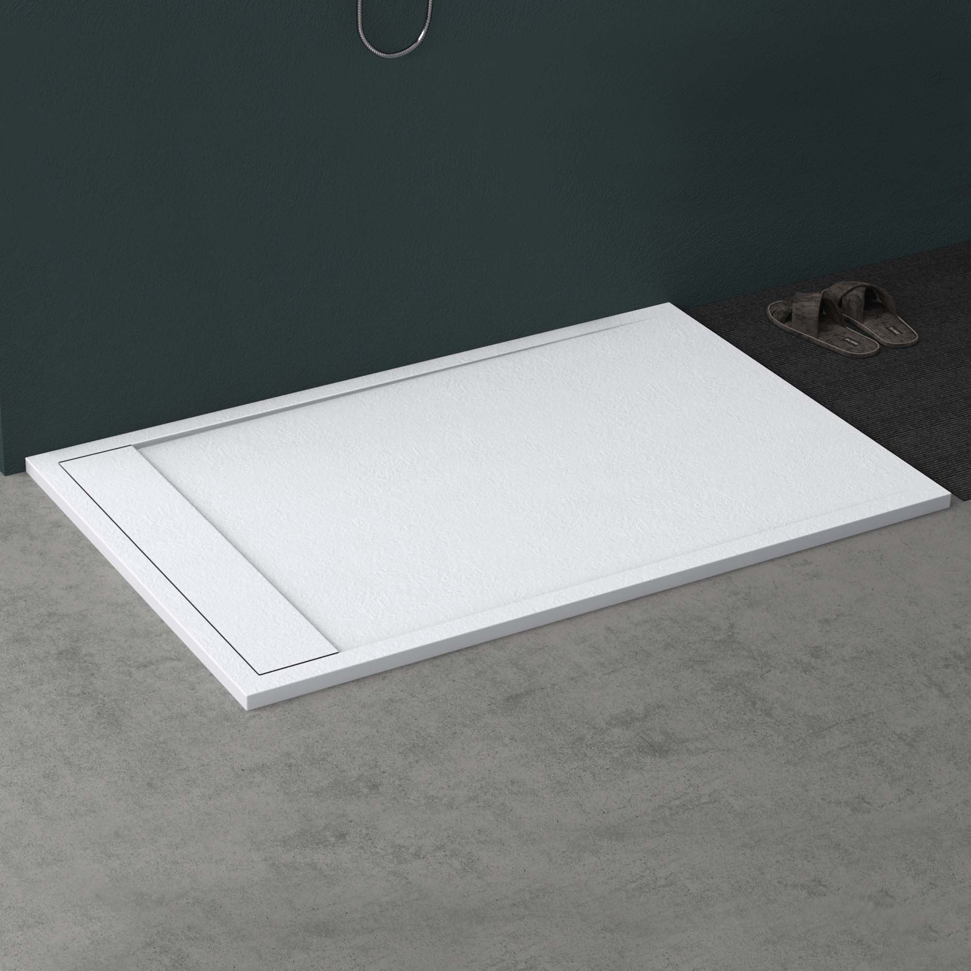 Mai & Mai Duschwanne Duschtasse aus Mineralguss DIN-Anschlüsse B:90cm T:100 günstig online kaufen