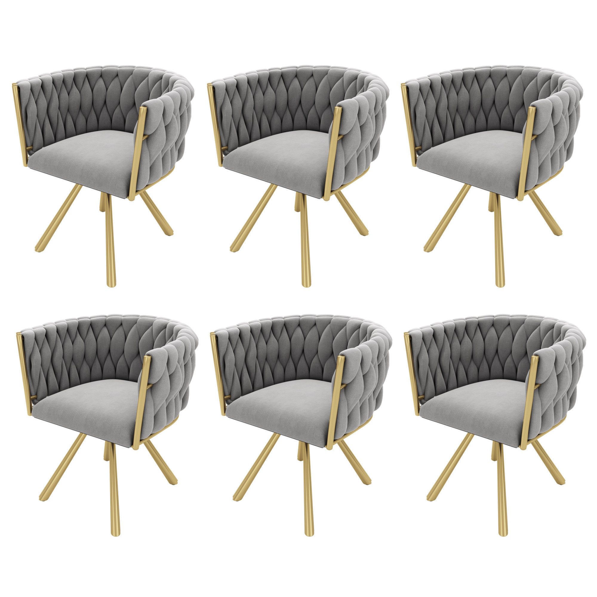 HAUSS SPOLE Esszimmerstuhl 6er set, Drehstuhl günstig online kaufen