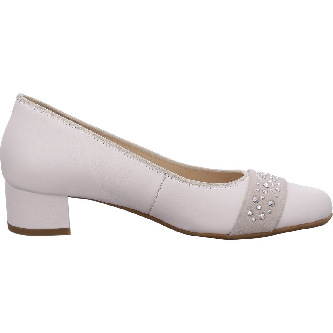 - Ara 048204 Glattleder Ara Pumps Nizza Schuhe, offwhite Damen Pumps