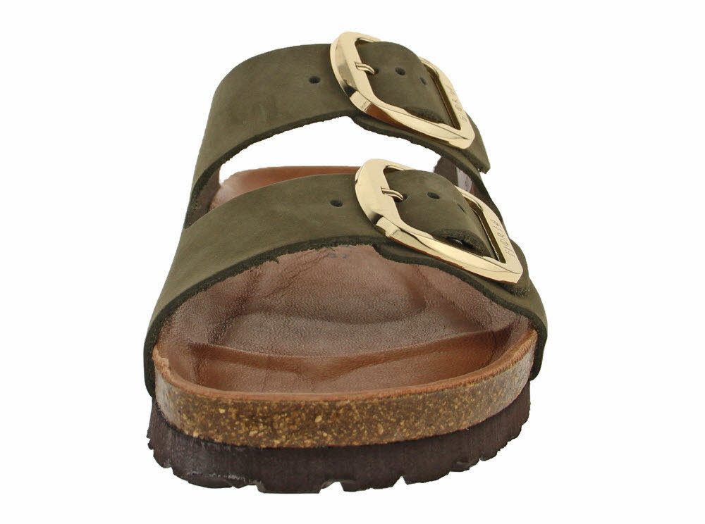 SUPERSOFT Fjort Damen Pantolette mit Lederfußbett Keilpantolette