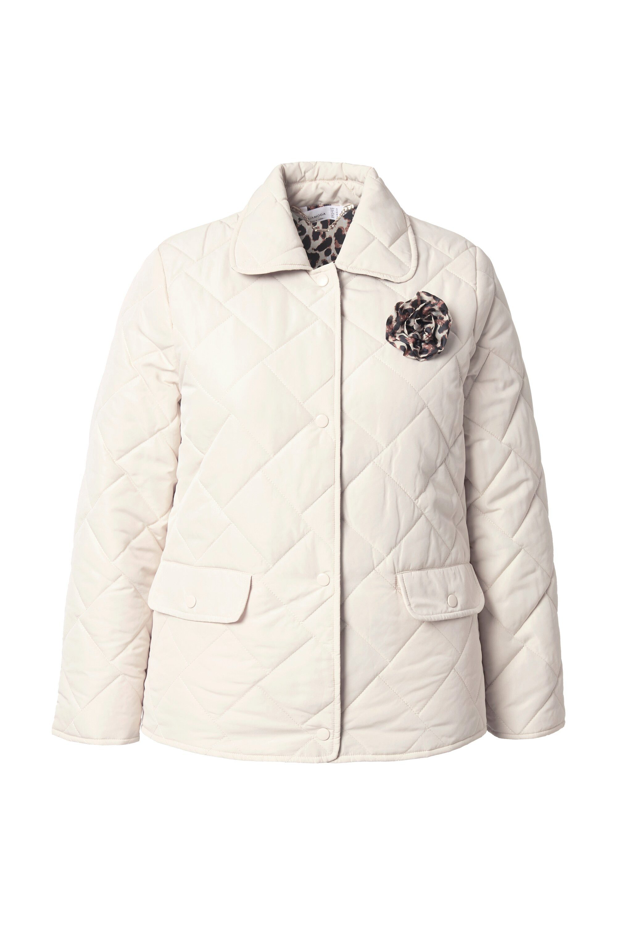 MIAMODA Steppjacke Wende-Steppjacke Classic Fit Druckknöpfe Langarm