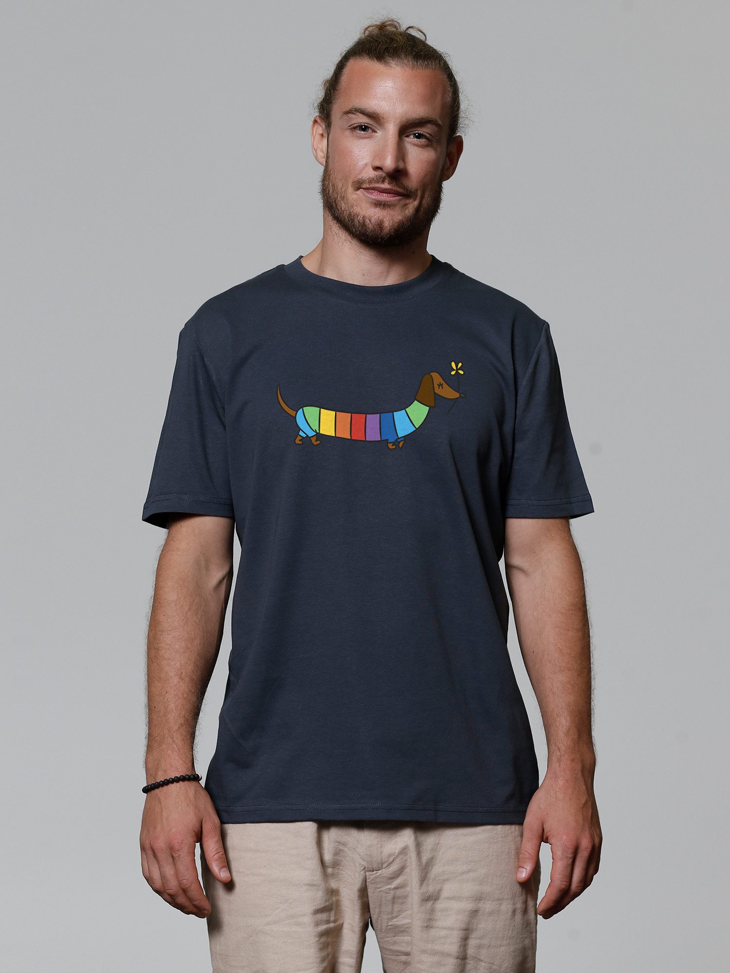T-Shirt Regenbogen Dackel