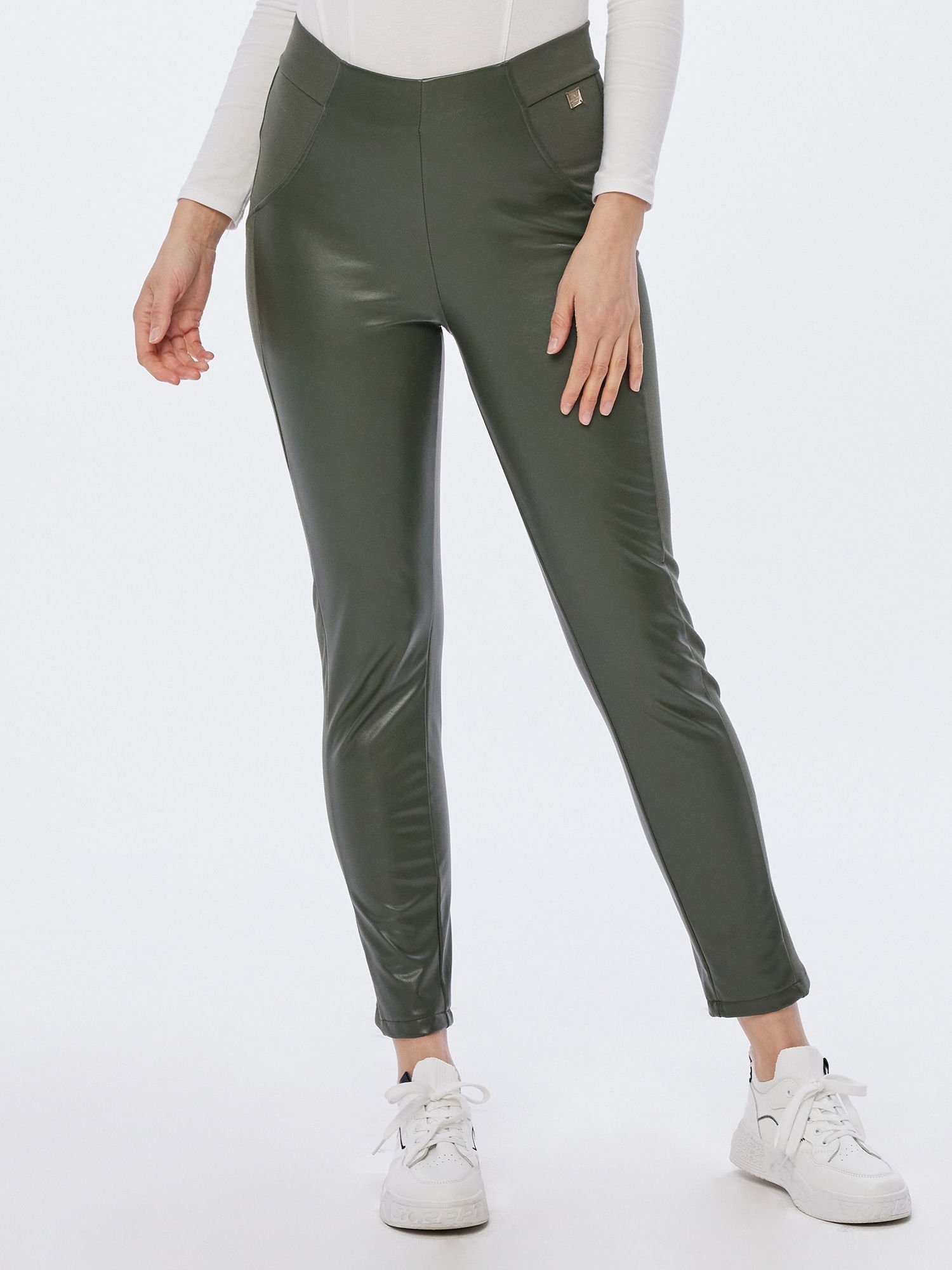 Georg Stiels Lederimitathose Leggings koerpernah mit günstig online kaufen