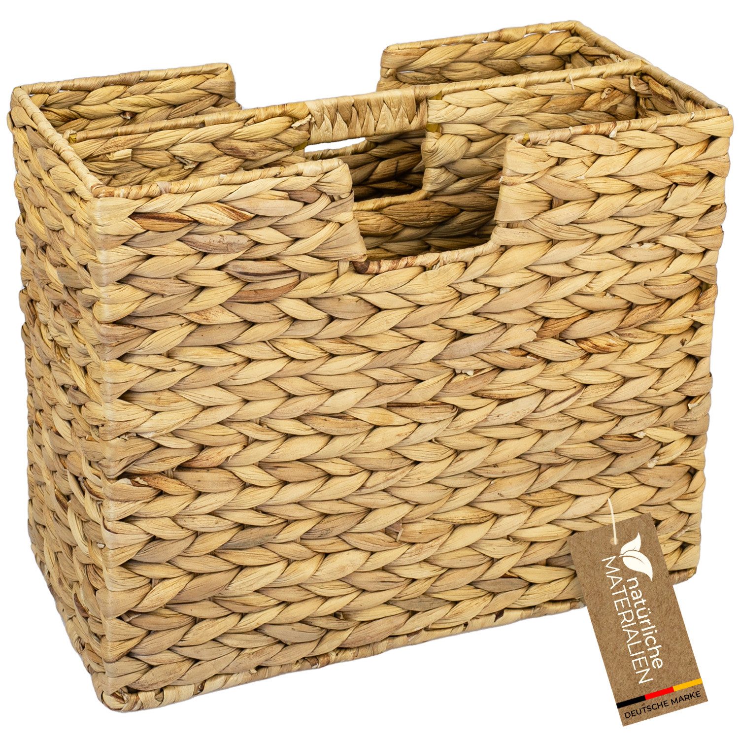 HMF Zeitungsständer Zeitungskorb geflochten aus Wasserhyazinthe, vielfältig günstig online kaufen