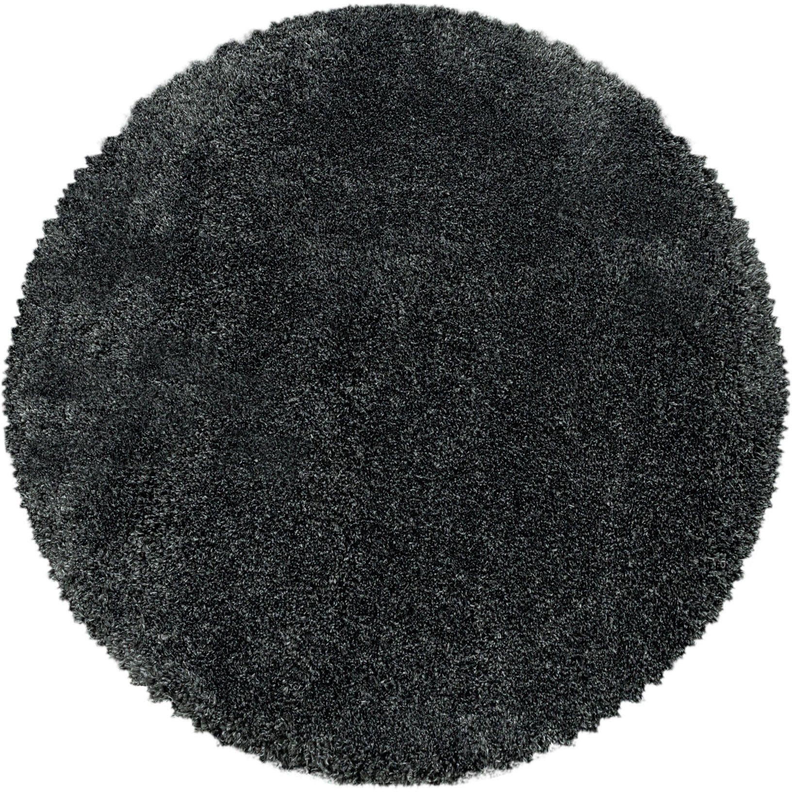 Ayyildiz Teppiche Hochflor-Teppich FLUFFY 3500, auch als Läufer und in Rund, rund, Höhe: 50 mm, Langflor, Shaggy, uni, robust, Wohnzimmer
